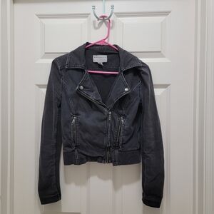 ANTHROPOLOGIE MARRAKECH MOTO JACKET BLACK SIZE XS